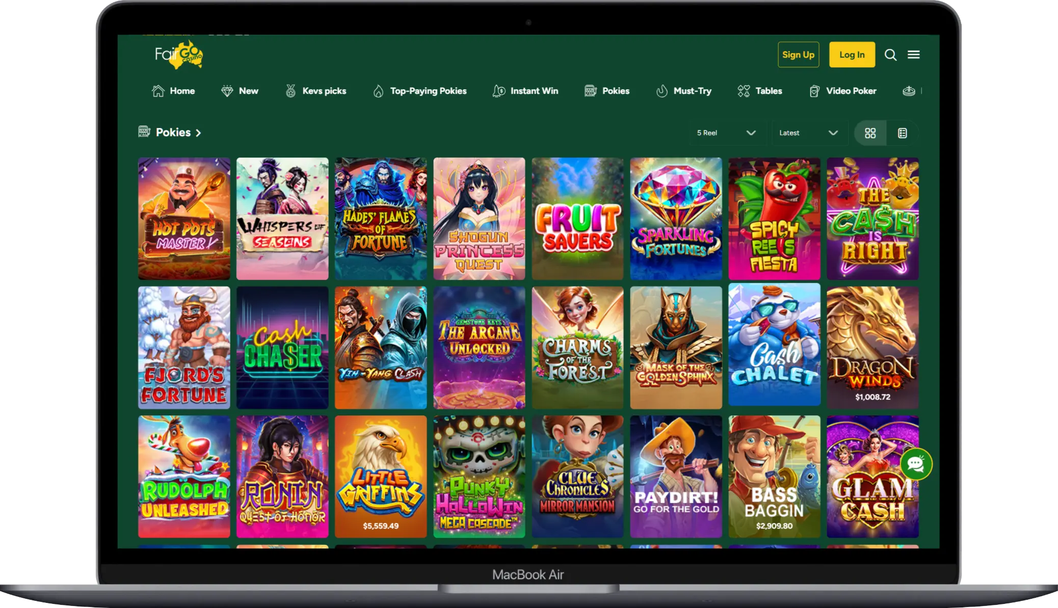 Games at Fair Go Fair Go Casino Games