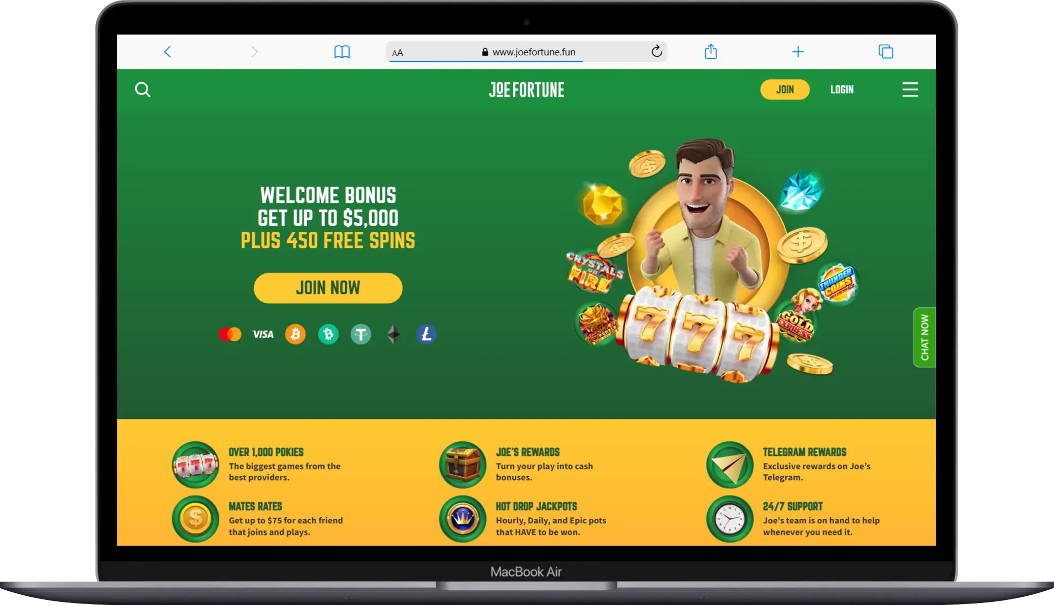 Joe Fortune Official Site Official Joe Fortune Casino Site