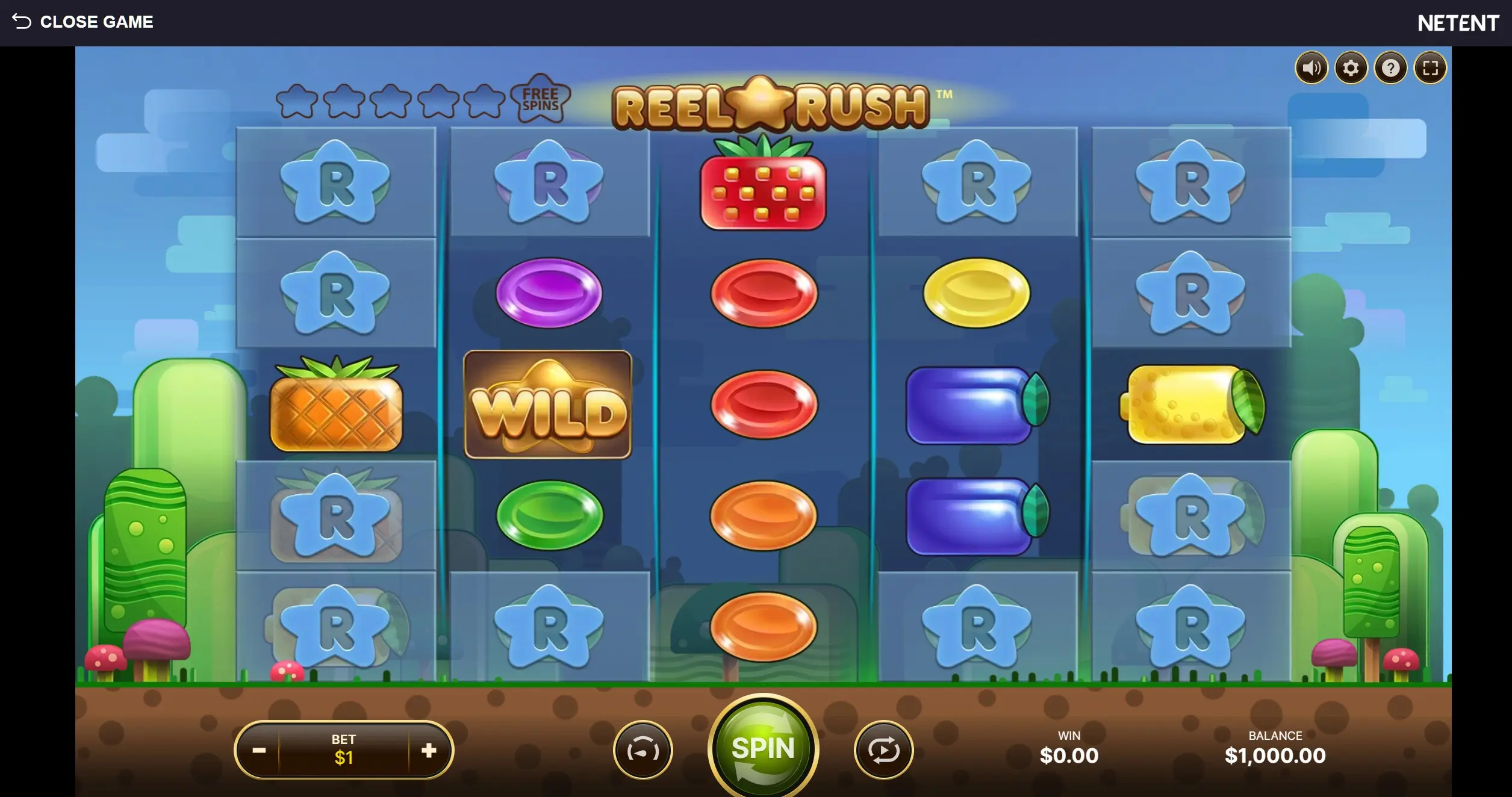 Reel Rush slot screenshot