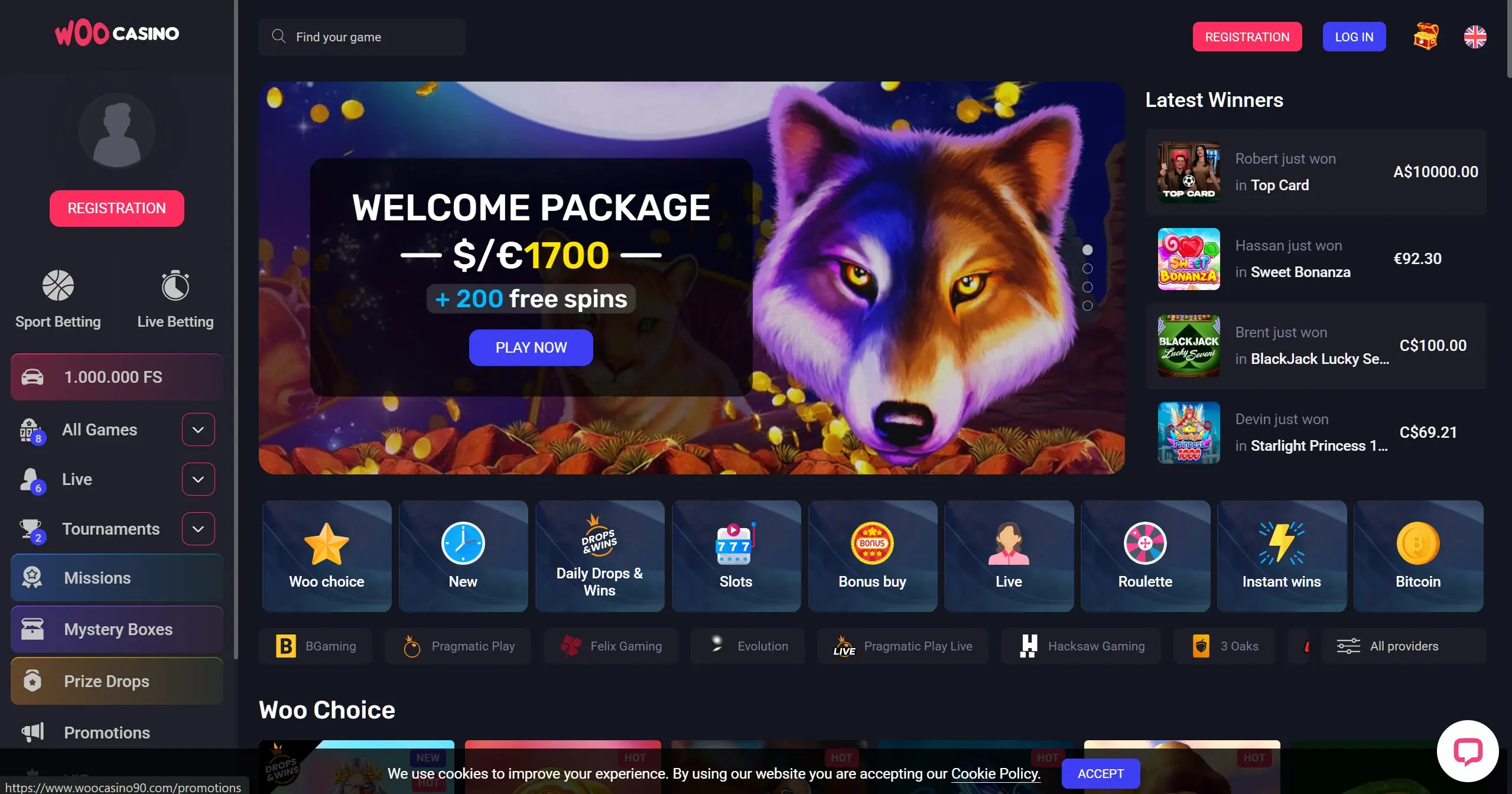 Official Woo Casino Site